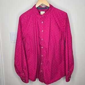 G.H. Bass & Co. Pink Collared Button-Up Longsleeve Shirt Size XXL